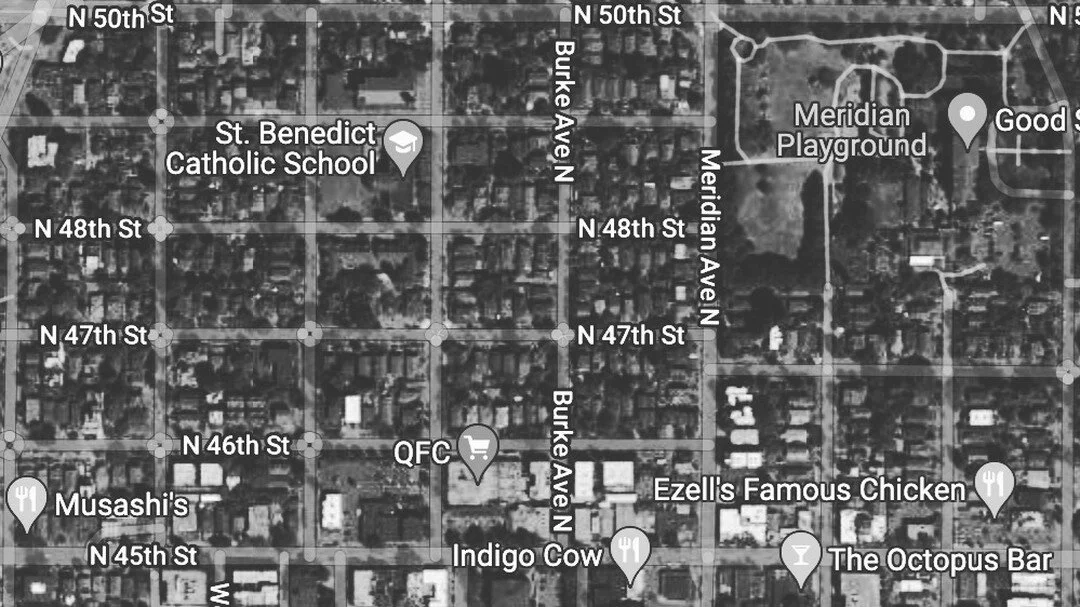 Here is about half the area that is proposed for a historic district -- we will be talking to neighbors this week, going door to door, to discuss the impacts of a historic district! Will you help us? 
(proposed historic district &quot;NE 50th Street 