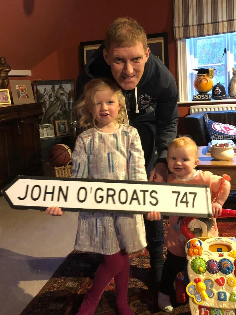 Visualising my family at the John o’ Groats signpost is one of the most powerful images I will call on when I am in dark times during my challenge