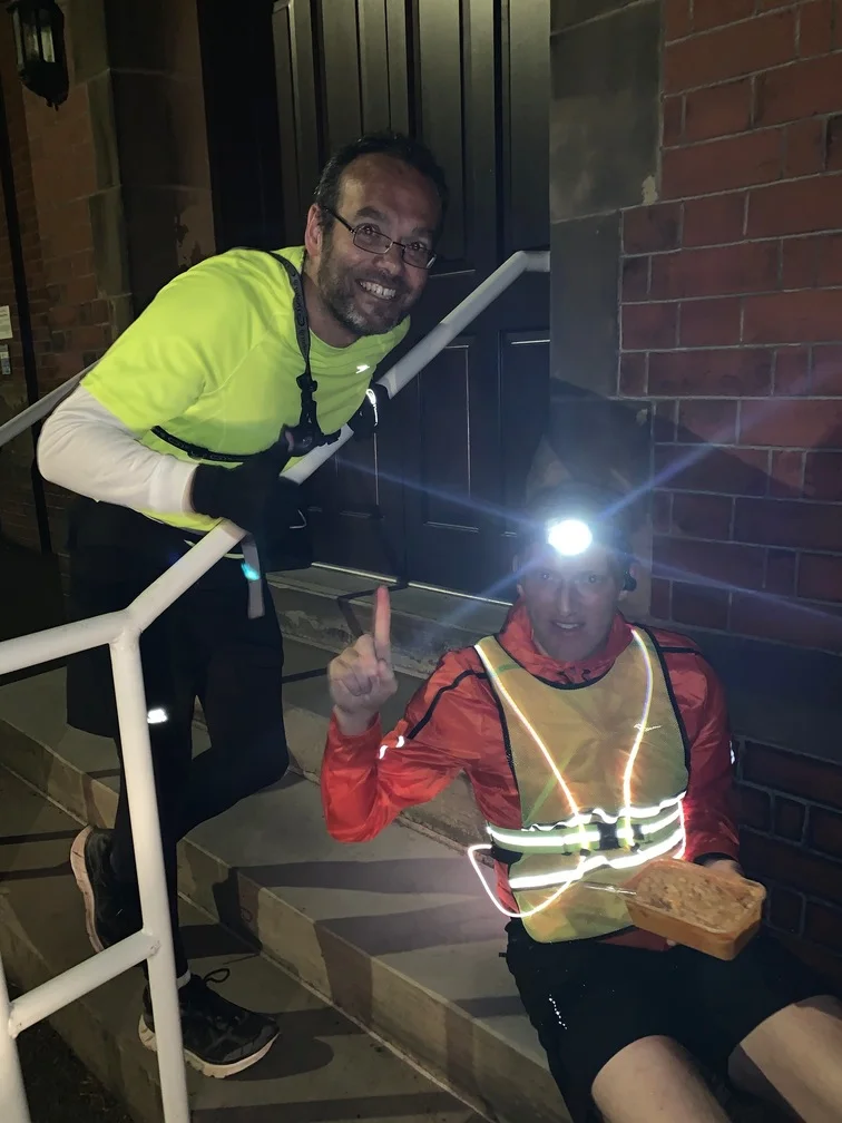 Phil ran with me through the night on Day 4, which was one of my best sections of the entire attempt. Lots of people joined me for the attempt. And it was strange that I lost a lot of energy as soon as they left. It shows how important supporters are for a challenge like this!