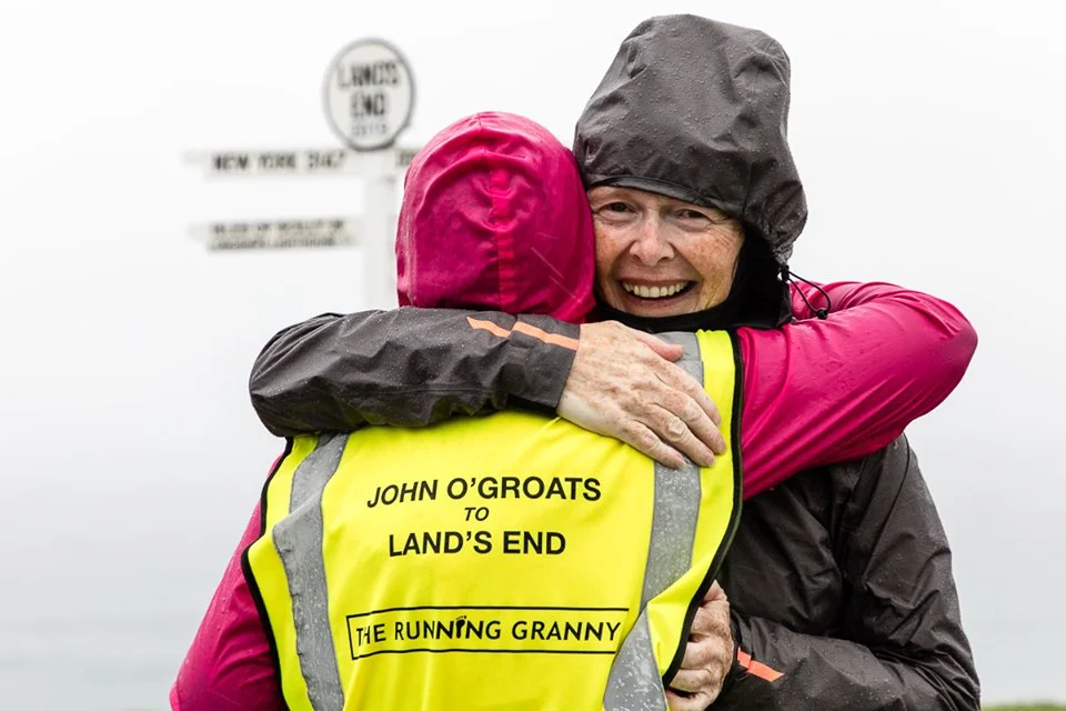 Angela, AKA’ The Running Granny’ had a huge amount of support during her challenge. Which just goes to show how inspirational the run was. Photo: Eddie Winthorpe, LRPS