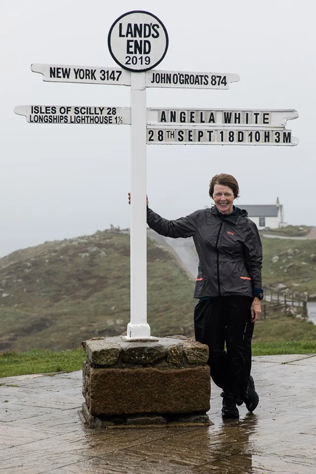 After completing this epic journey, The Running Granny says that she will focus on recovery and putting more time into the Going for Old enterprise. Photo: Eddie Winthorpe, LRPS