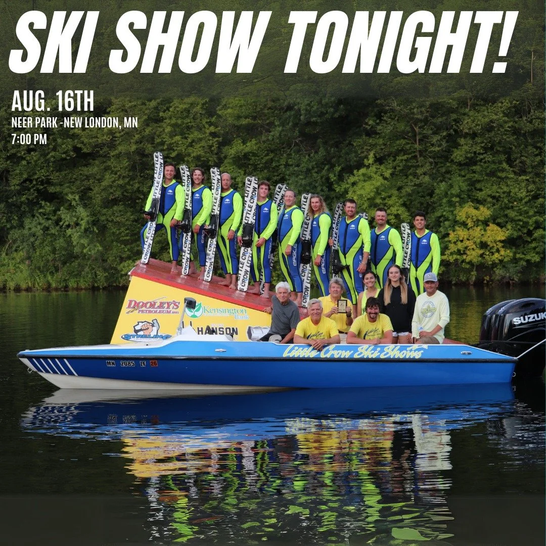 SKI SHOW TONIGHT

Come see our National Champion jump team in action! 
7pm - Neer Park, New London