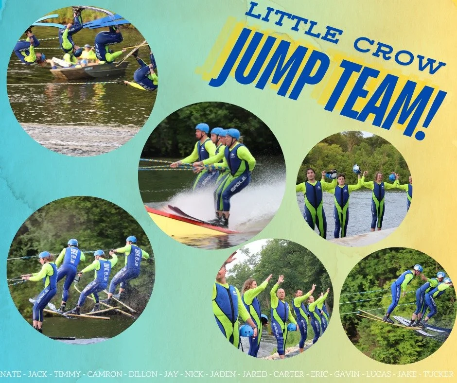 We're so excited to watch our jump team compete in the team jump competition at the Midwest Regional tournament. These guys bring so much energy to the water!

 Help us wish our jump team the best of luck! Go crows!