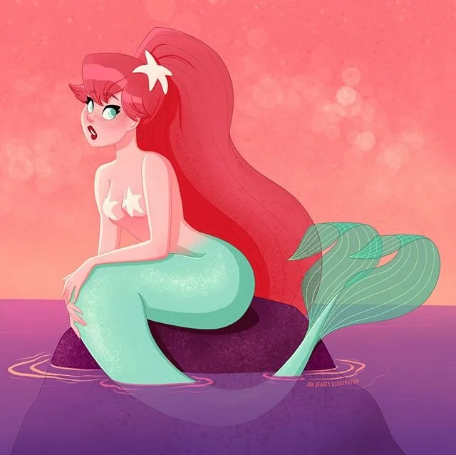 Sooooo...I dropped the ball on Mermay 😅 May has been a busy month of family stuff, personal stuff and job hunting. And I quickly got bored sketching mermaids, but I&rsquo;ve greatly enjoyed seeing everyone else&rsquo;s mermaids! So one or two more m