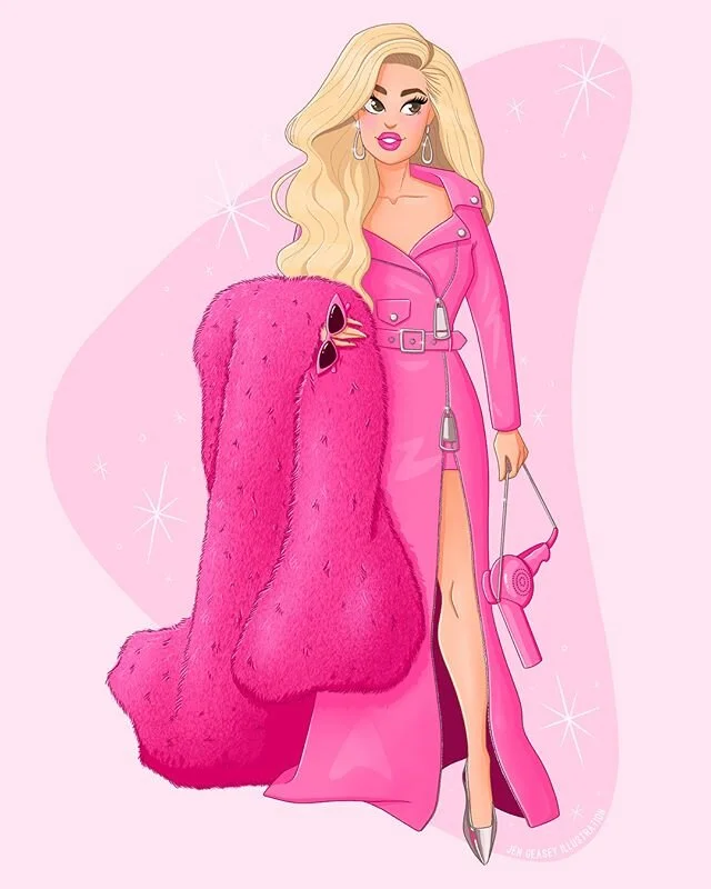 &ldquo;Come on Barbie let&rsquo;s go party&rdquo; 💖💖💖 Any other artists watch the Met Gala as drawing fodder? This Barbie ensemble by @spaceykacey is literally perfection 😍 Love a country queen in all pink 💕
What was everyone&rsquo;s favorite lo