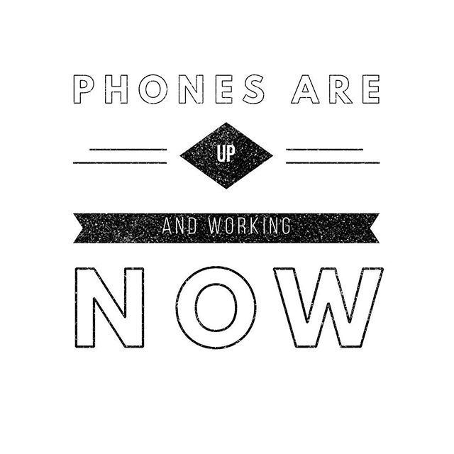They are working again!