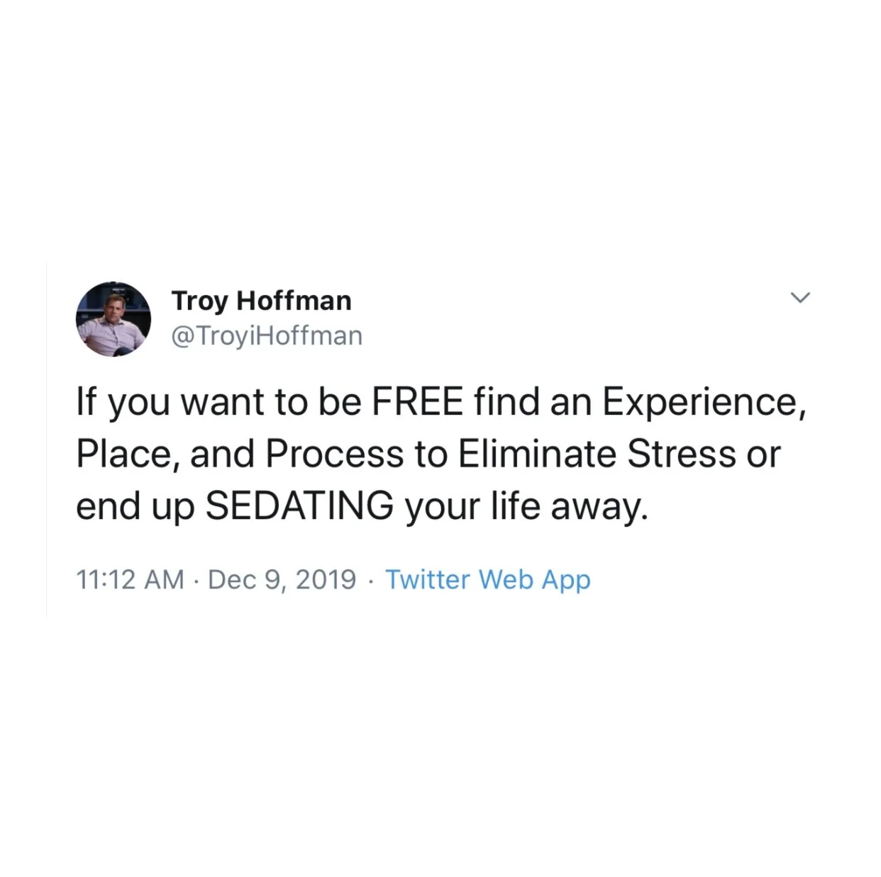 If you want to be FREE..