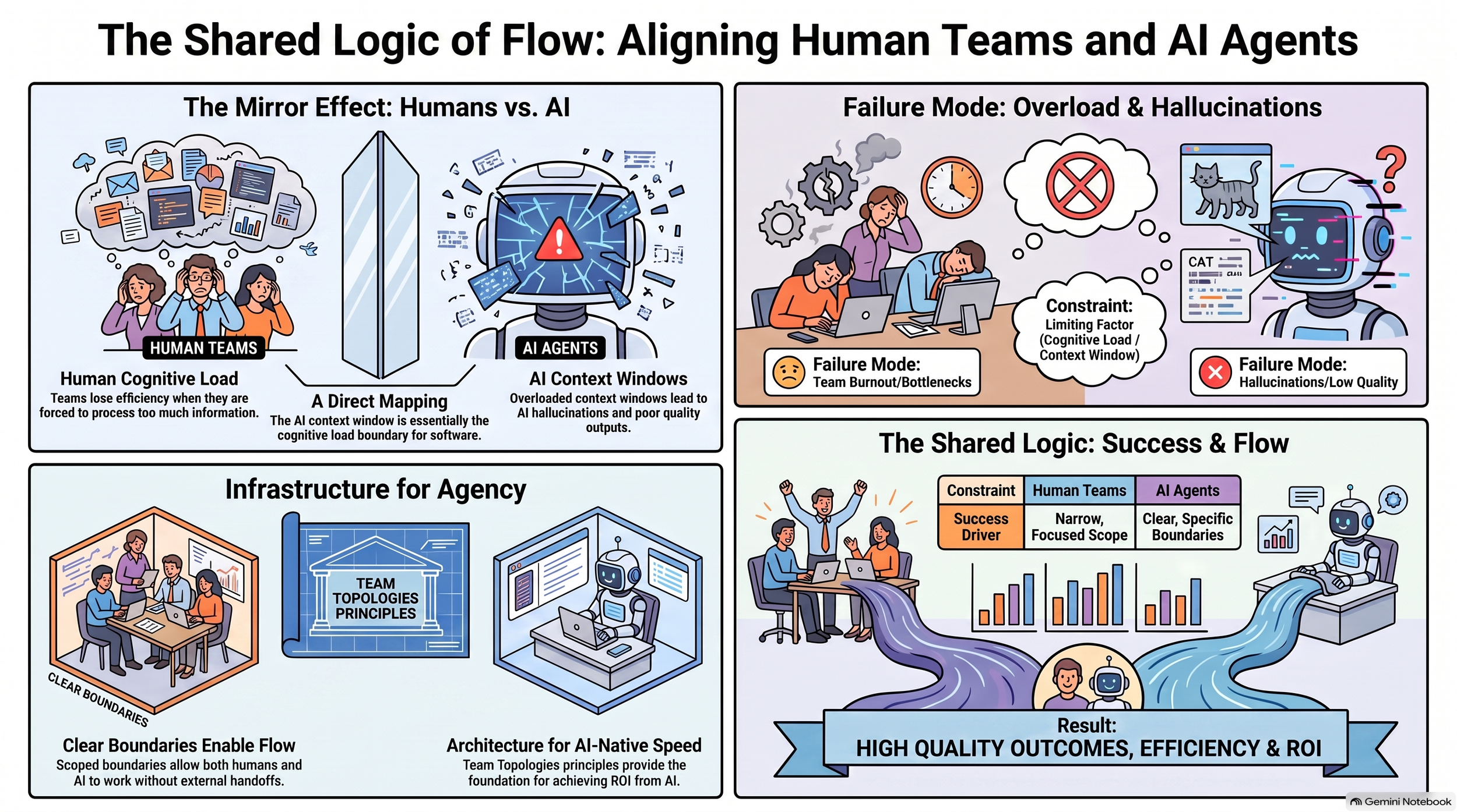 How do Team Topologies principles support an organization's readiness for agentic AI?