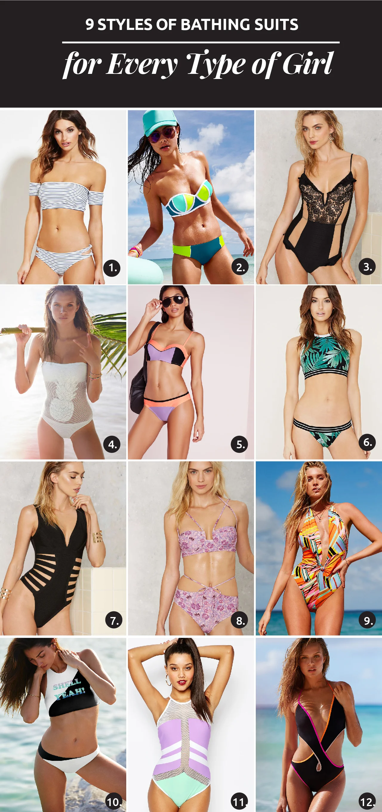Los Mejores Trajes De Baños Para Cada Tipo De Chica // Semana Santa está a la vuelta de la esquina. Una excusa perfecta para comprar para susmini vacaciones. ¡Encuentra la mejor guía de trajes de baño aquí!