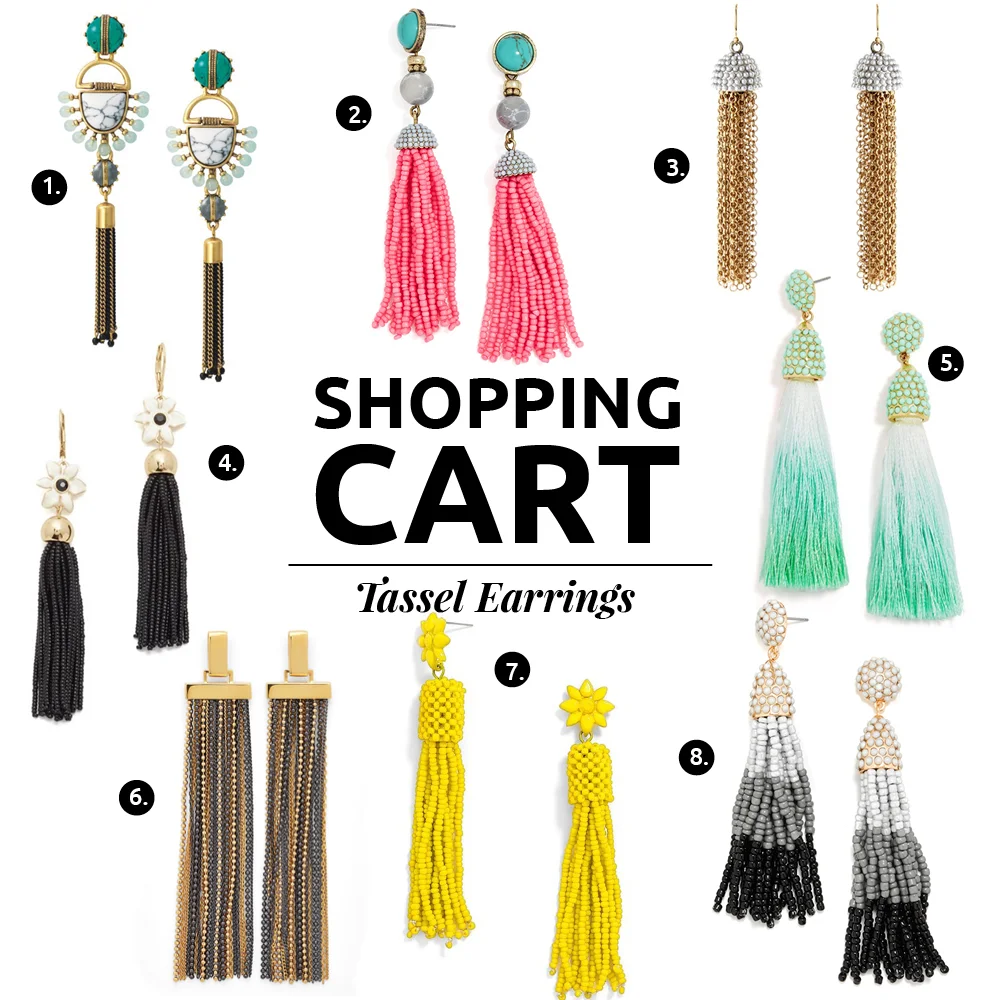 DONDE ENCONTRAR ARETES DE FLECOS POR MENOS DE US$100 // La última tendencia del verano: aretes de flecos! Cualquiera de estos ocho aretes te ayudará a complementar cada atuendo para una fiesta.