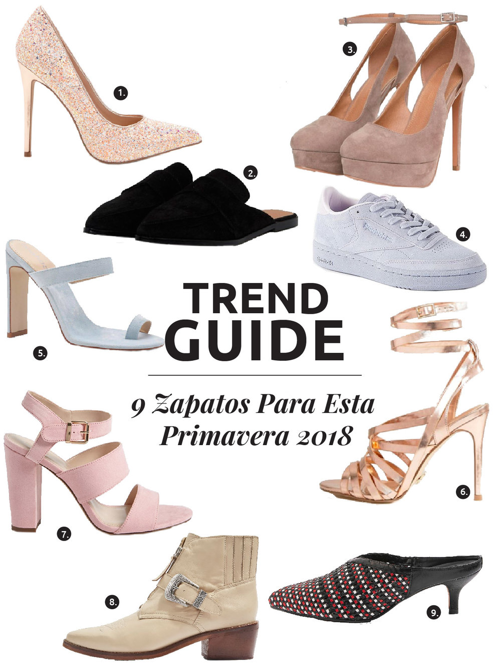 9 Tendencias De Zapatos Para Esta Primavera 2018 The Key Item