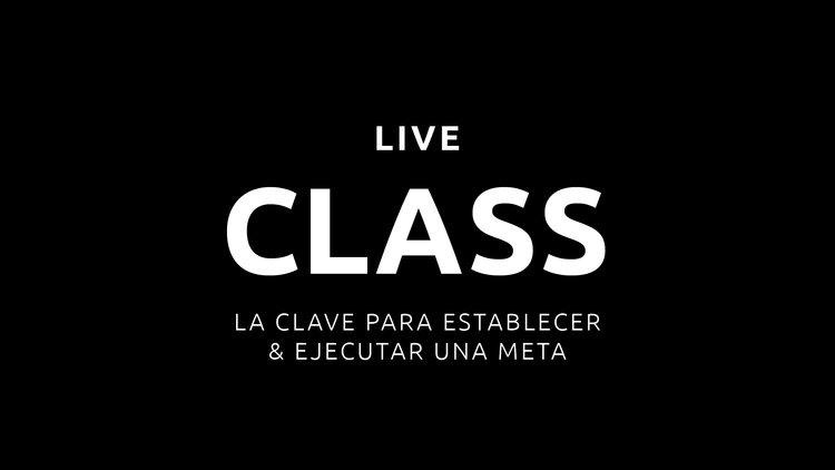 IG LIVE | La Clave Para Establecer & Ejecutar Una Meta