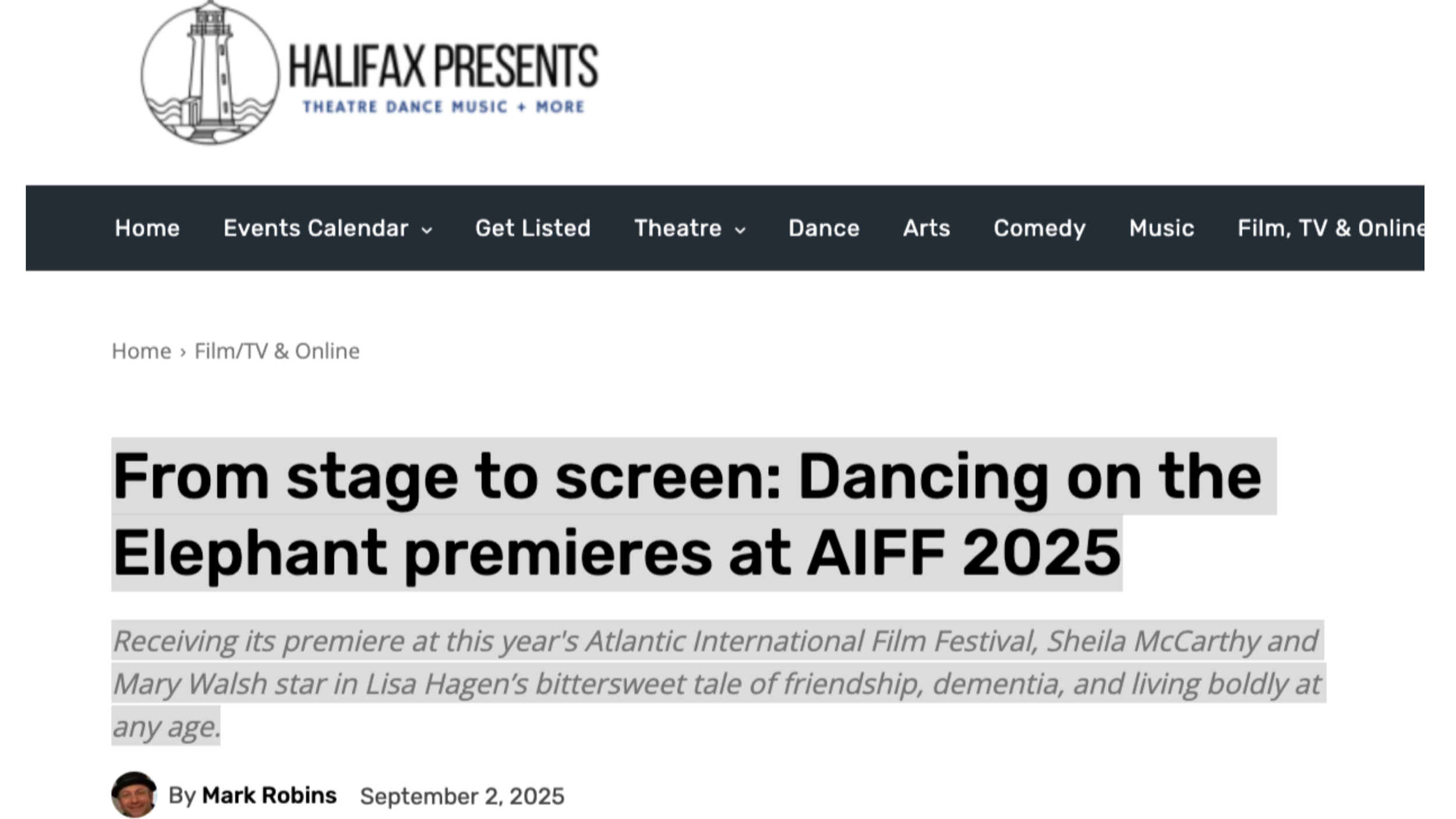 Elephant premieres at AIFF 2025