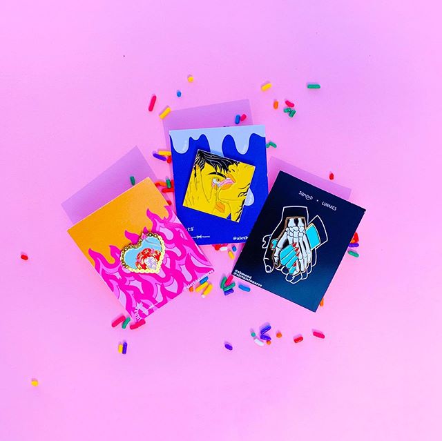 ✨GIVEAWAY✨
.
Win all three pins! Rules are simple:
1. Like post and tag a friend (or enemy) in the comments (one entry per comment)
2. Be sure you&rsquo;re following @alethialunares 🙃
.
Giveaway is open internationally and winner will be announced o