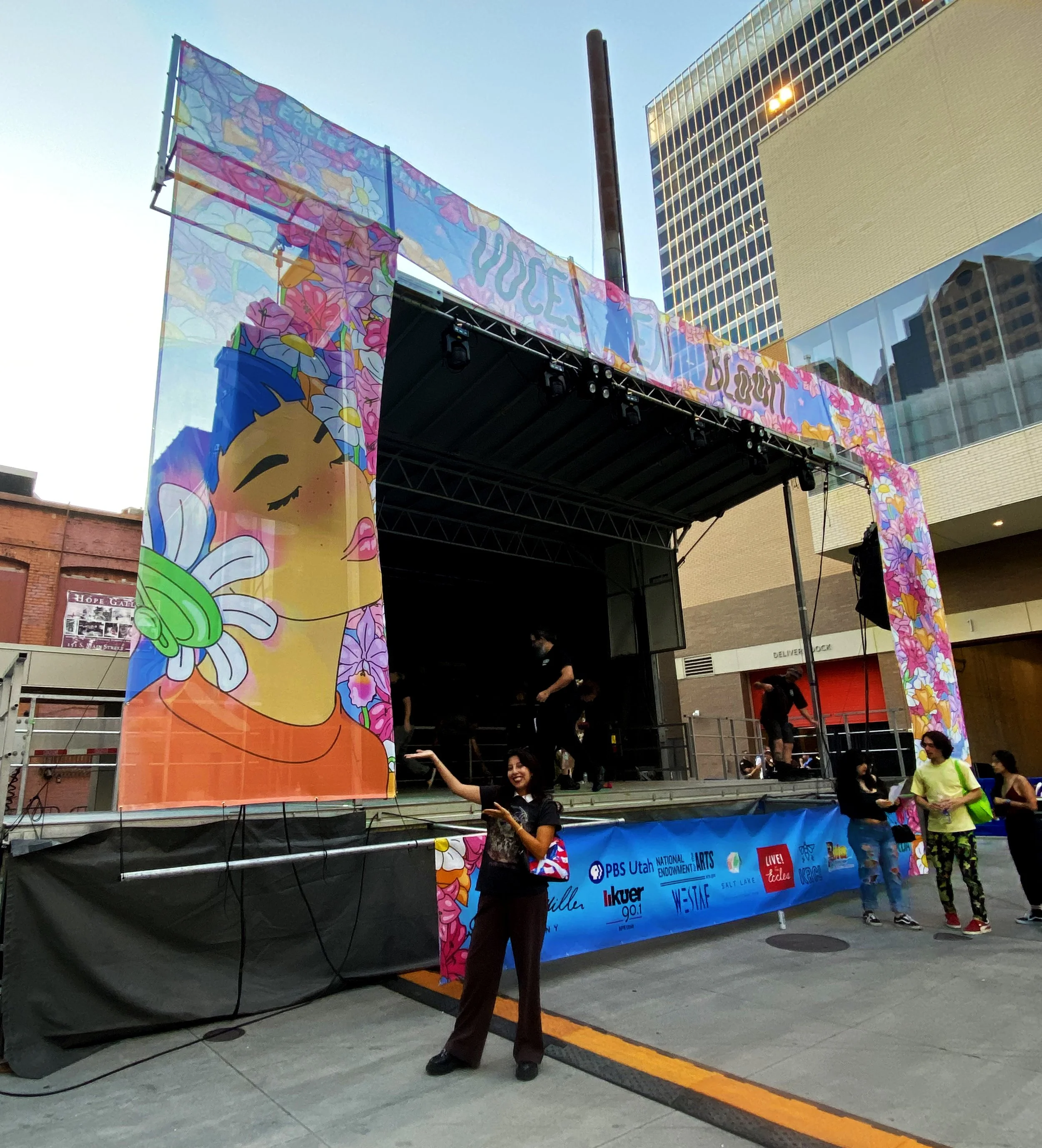 Voces En Bloom Eccles stage design 2024