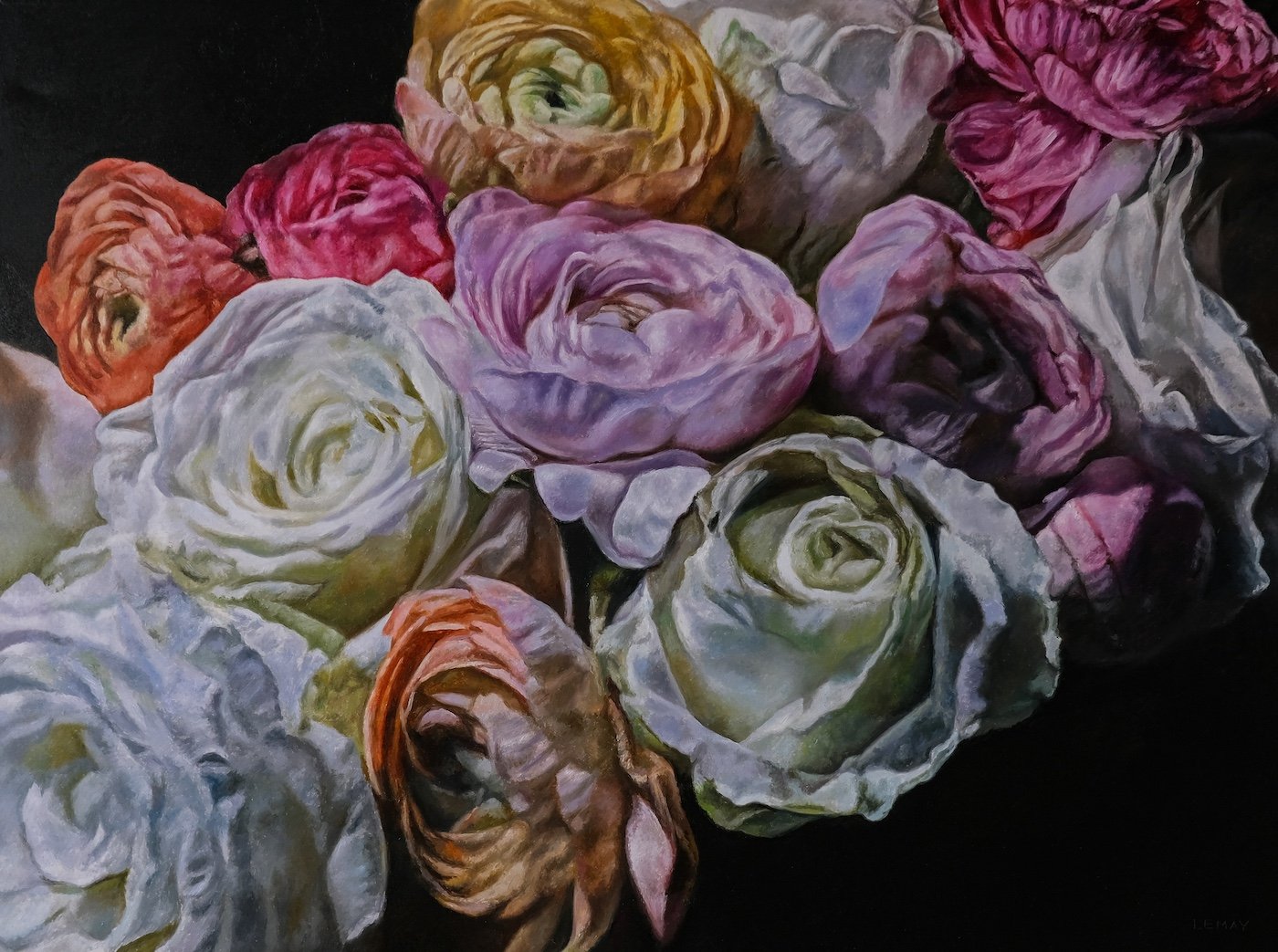 Roses and Ranunculus