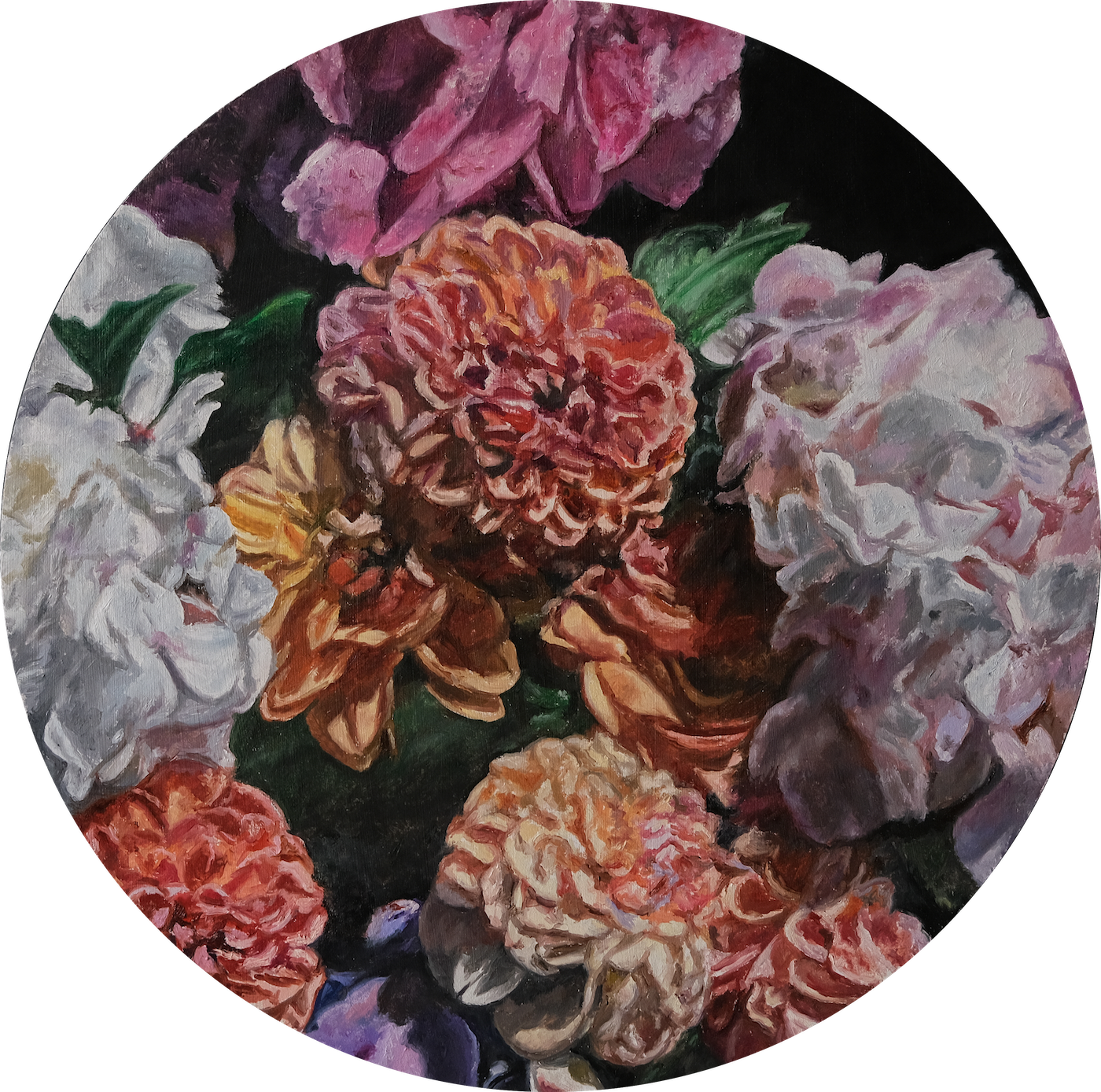 Dahlia and Hydrangeas