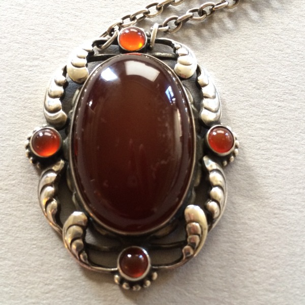 Silver Palace 925 Sterling Silver Natural Carnelian,Rubilte Pendants for Women and Girls 