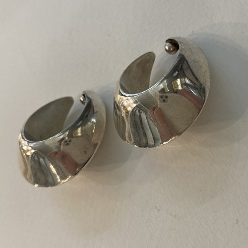 Georg Jensen Sterling Silver Art Deco Screw-Back Earrings No. 106 By Harald  Nielsen - Gallery925