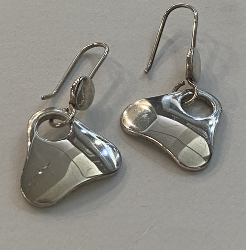 Georg Jensen Sterling Silver Art Deco Screw-Back Earrings No. 106 By Harald  Nielsen - Gallery925