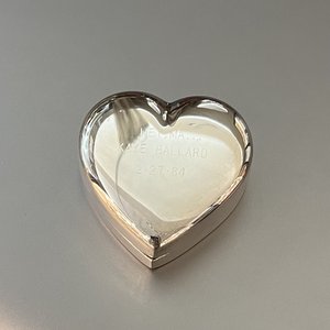 Estate Tiffany & Co SS Vintage Heart Shaped Pill Box