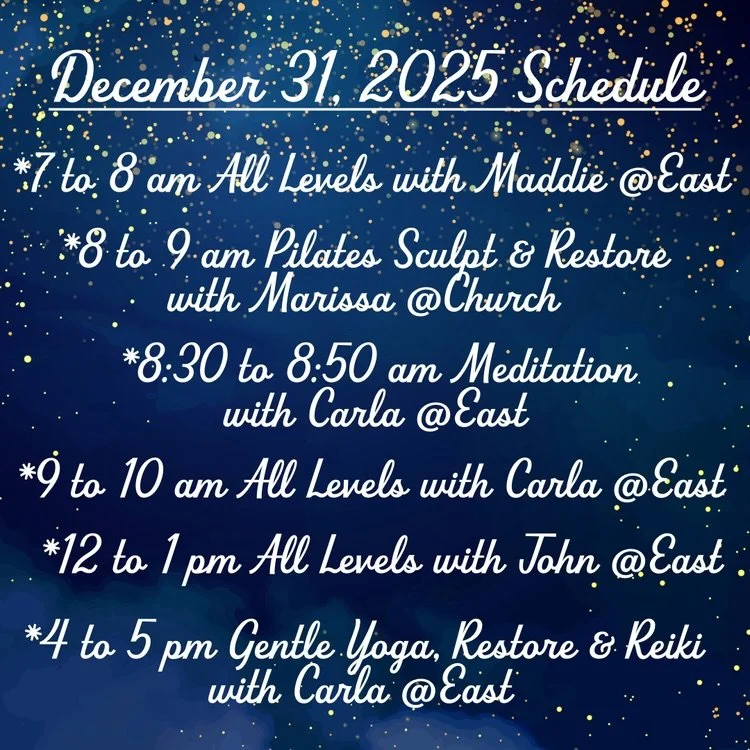 A full day of classes starts at 7 am on New Years Eve with our last class at 4 pm. How lucky are we to be in community with all these lovely yogis?!🪩

Anyone have favorite Jaya yoga moments of 2025? Please share.🙏🏽