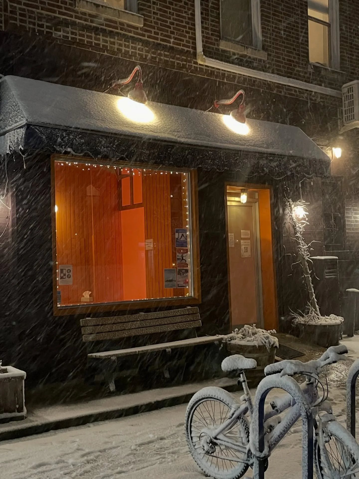 Keep an eye on the schedule for tomorrow. Go to the website to see what is happening. So far please know 7:30 am meditation &amp; 8 am Yoga for Mobility and Strength are canceled due to ❄️

The 8:30 am meditation &amp; 9 am all levels will happen at 