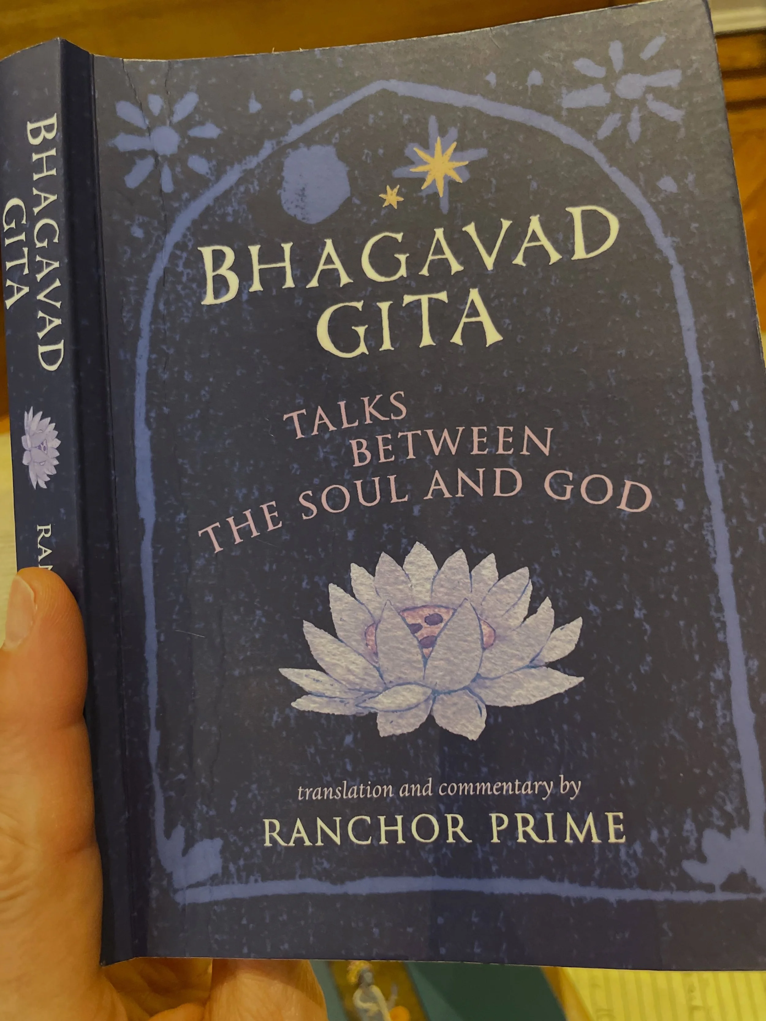 This morning The Living Yoga Series looks into the Bhagavad Gita chapter 6. A comparison of translation and interpretation. Similar to how there are many different styles of execution of asana same goes with text!📚

For you  perhaps consider Ranchor
