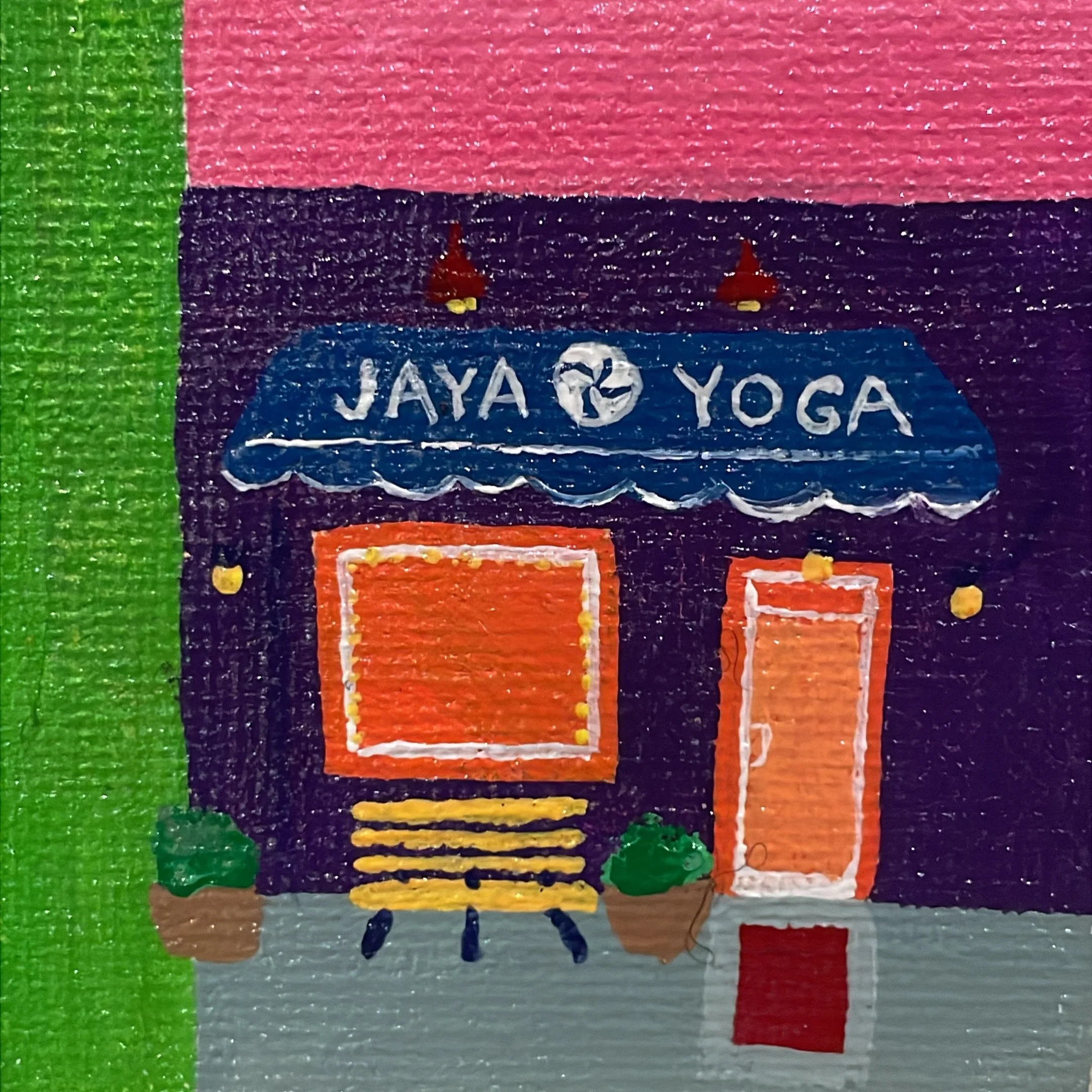 When someone takes the time to create a sweet little painting, 2.5 x 2.5 inches, it needs to be known! Thank you dear Zoe!

The weekend is upon us. Grace, Ramit, Teri and Katie all teach their wonderful classes today!

We also have special offerings 