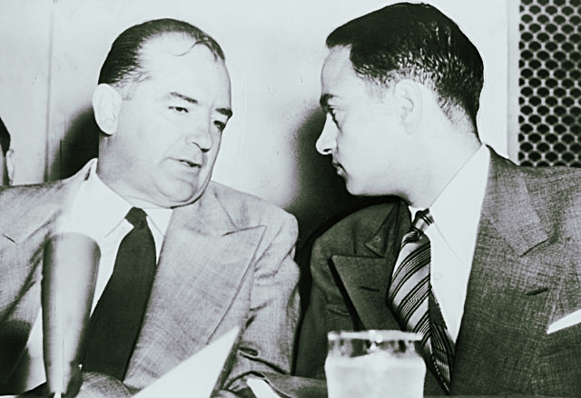 Senator Joe McCarthy + Roy Cohn