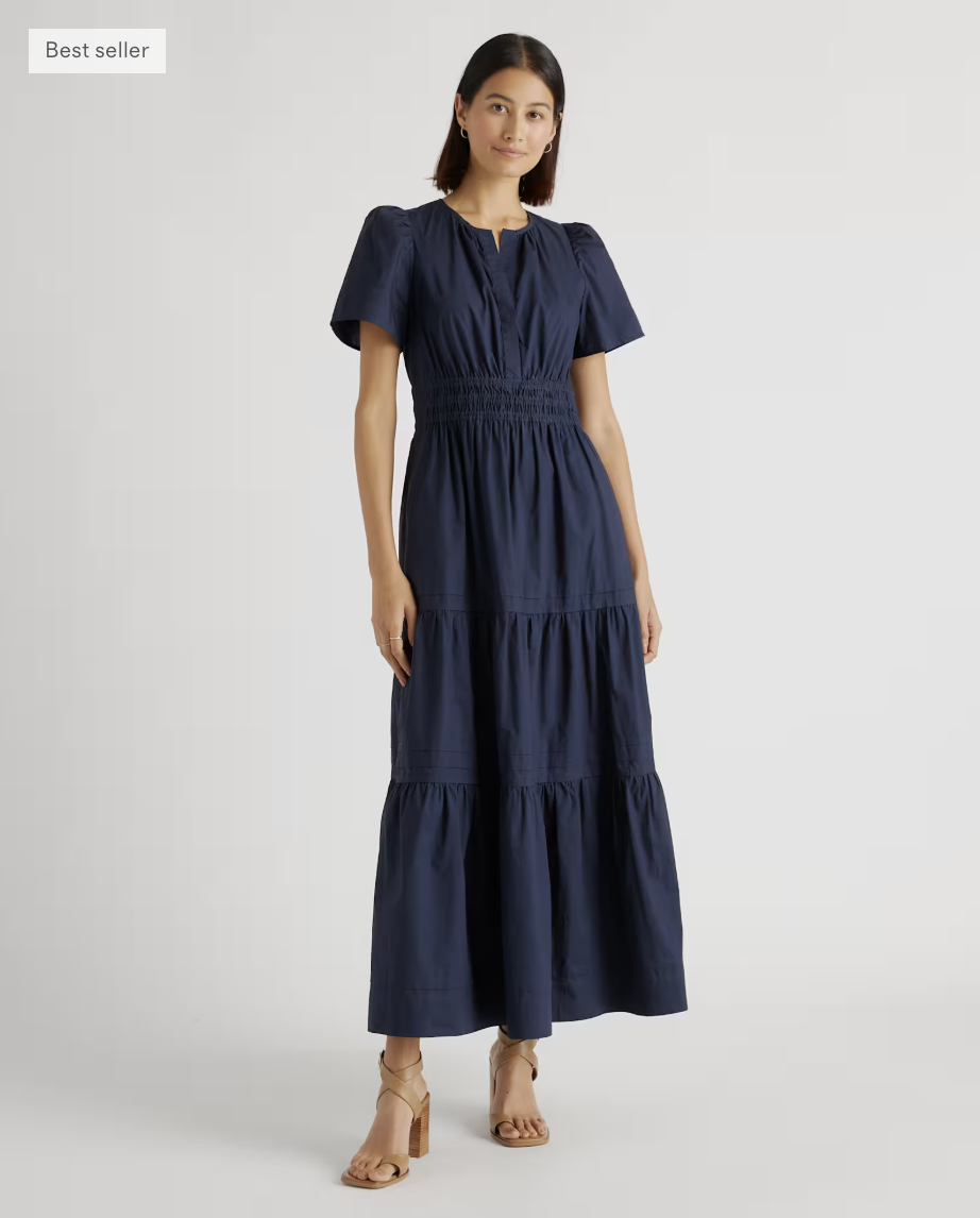 100% Organic Cotton Poplin Tiered Maxi Dress.png