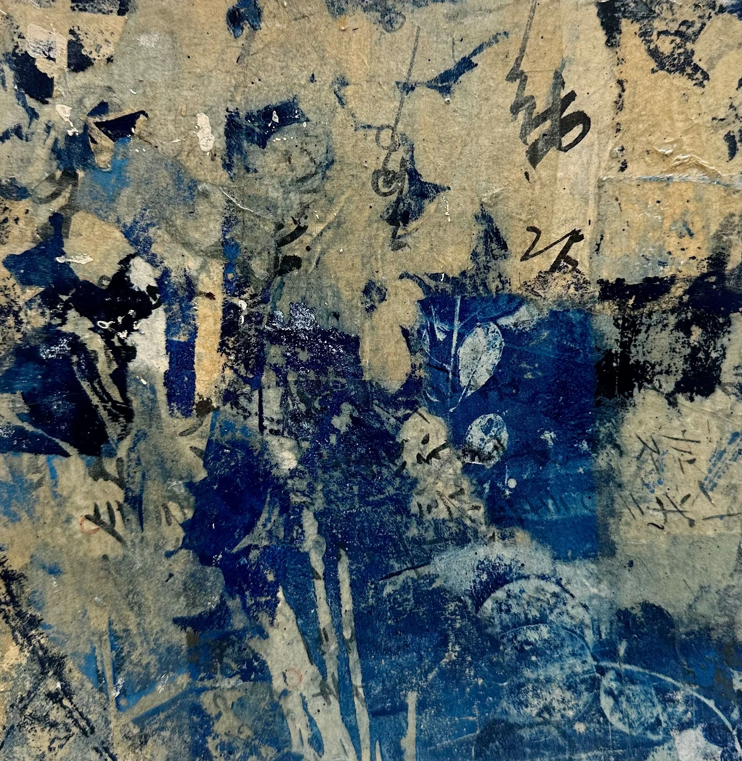 Indigo Whisper #1, 8 x 8, $500  —  (Inquire)
