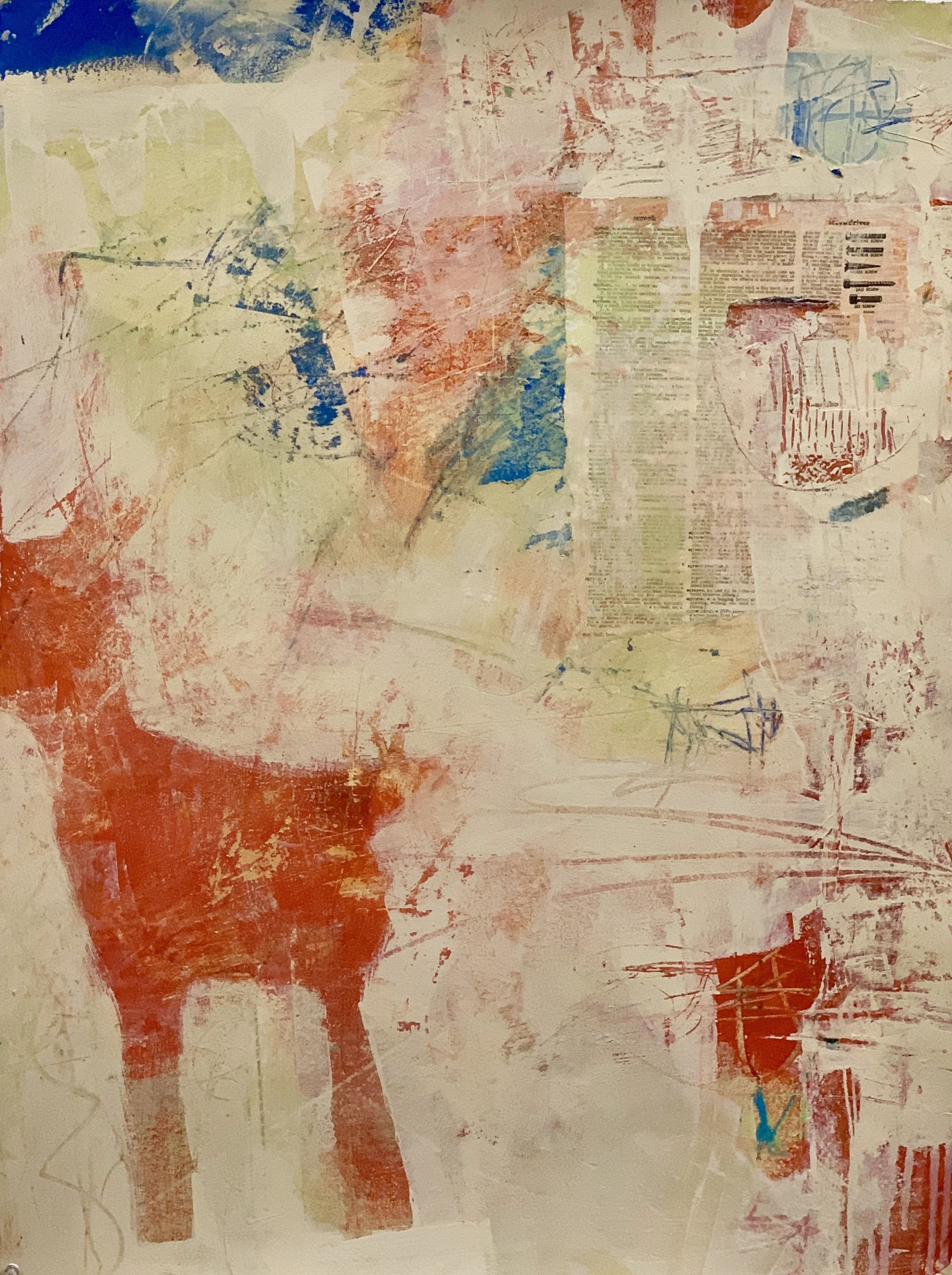 Words With Puppy, 30 x 22 — SOLD