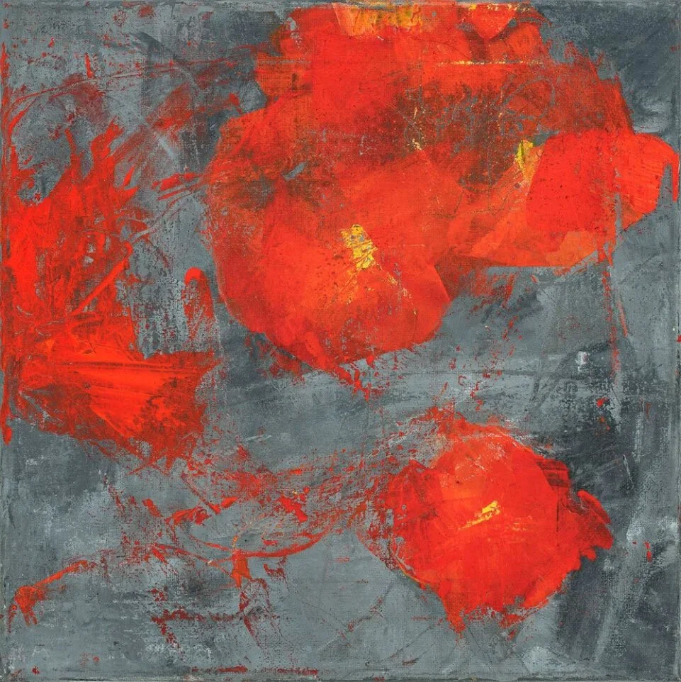 Big Poppy Heaven, 48 x 48 — SOLD