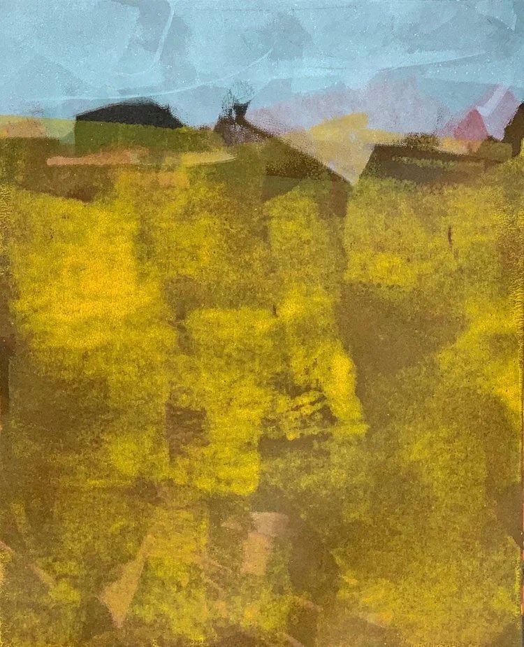 Dusk, 15 x 11, monotype — SOLD