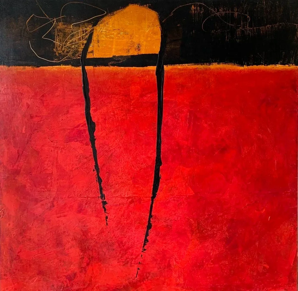 Life on the Red Planet, 36 x 36 — SOLD