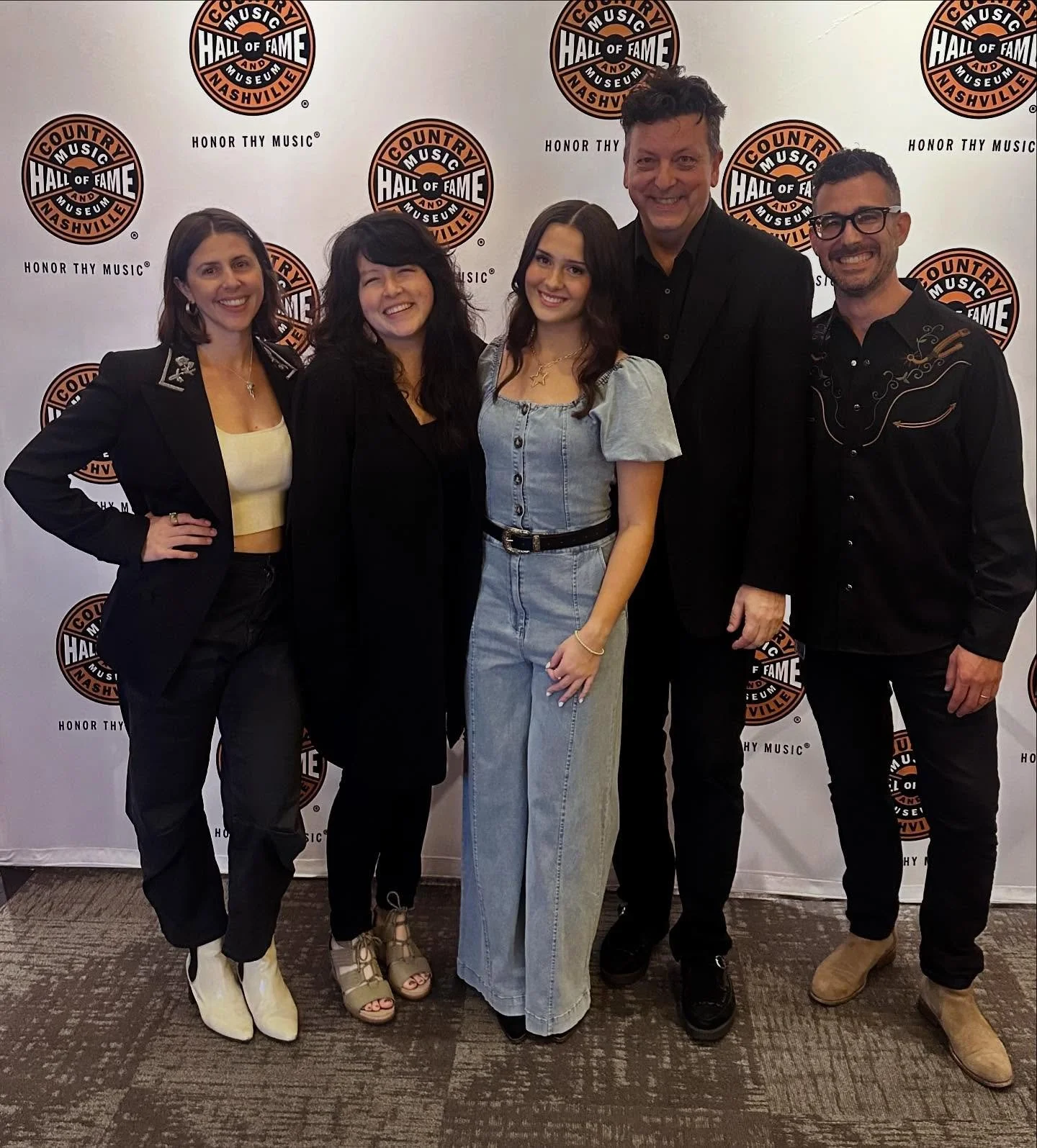 Got to open the stage for @ashleymcbryde last night at the @countrymusichof supporting one of our absolutely lovely campers from CMHoF Songwriting Camp, Lily Braithwaite. Pleasure playing alongside @adamollendorff, @smilin_jay_mcdowell & @jillett