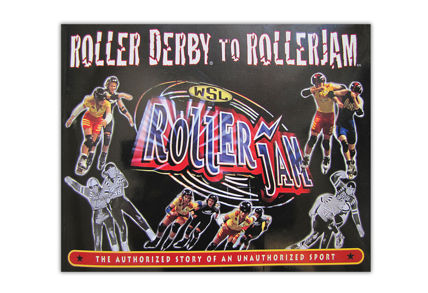 Going unorthodox and vintage… Roller Derby to Rollerjam book design, cover and interior.