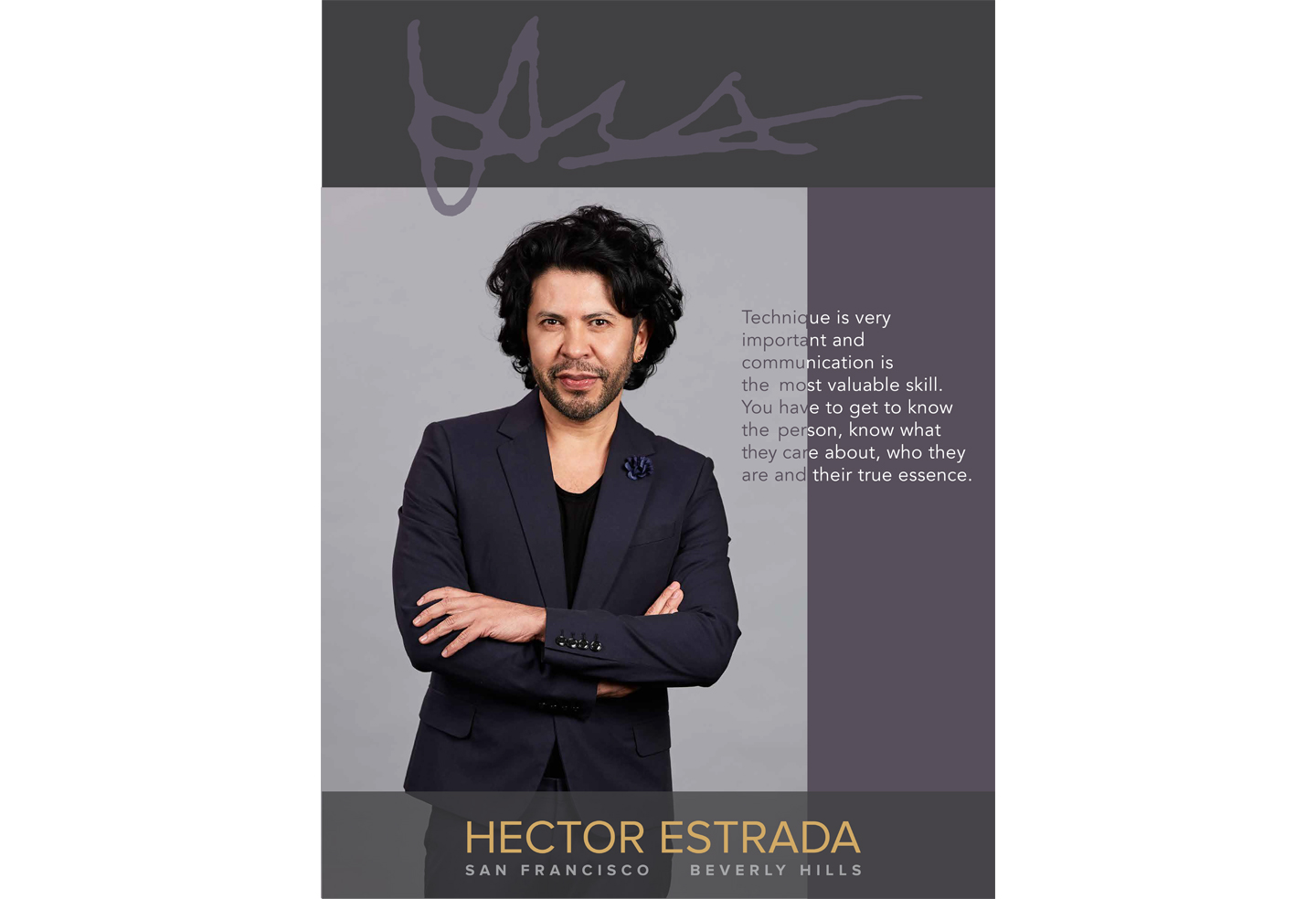 Event Poster for Hector Estrada Salon.