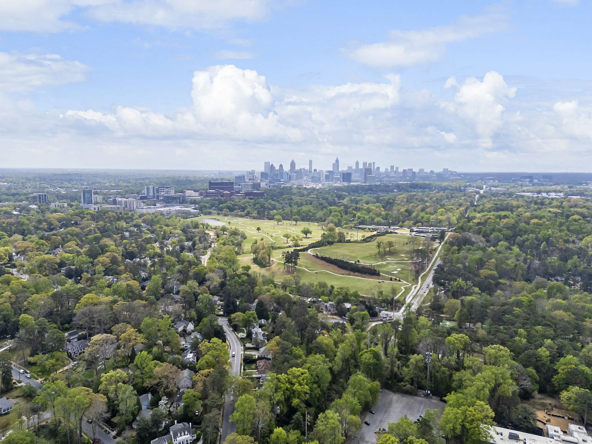 Drone Pic of Bobby Jones Golf Course From 2555 Arden Road