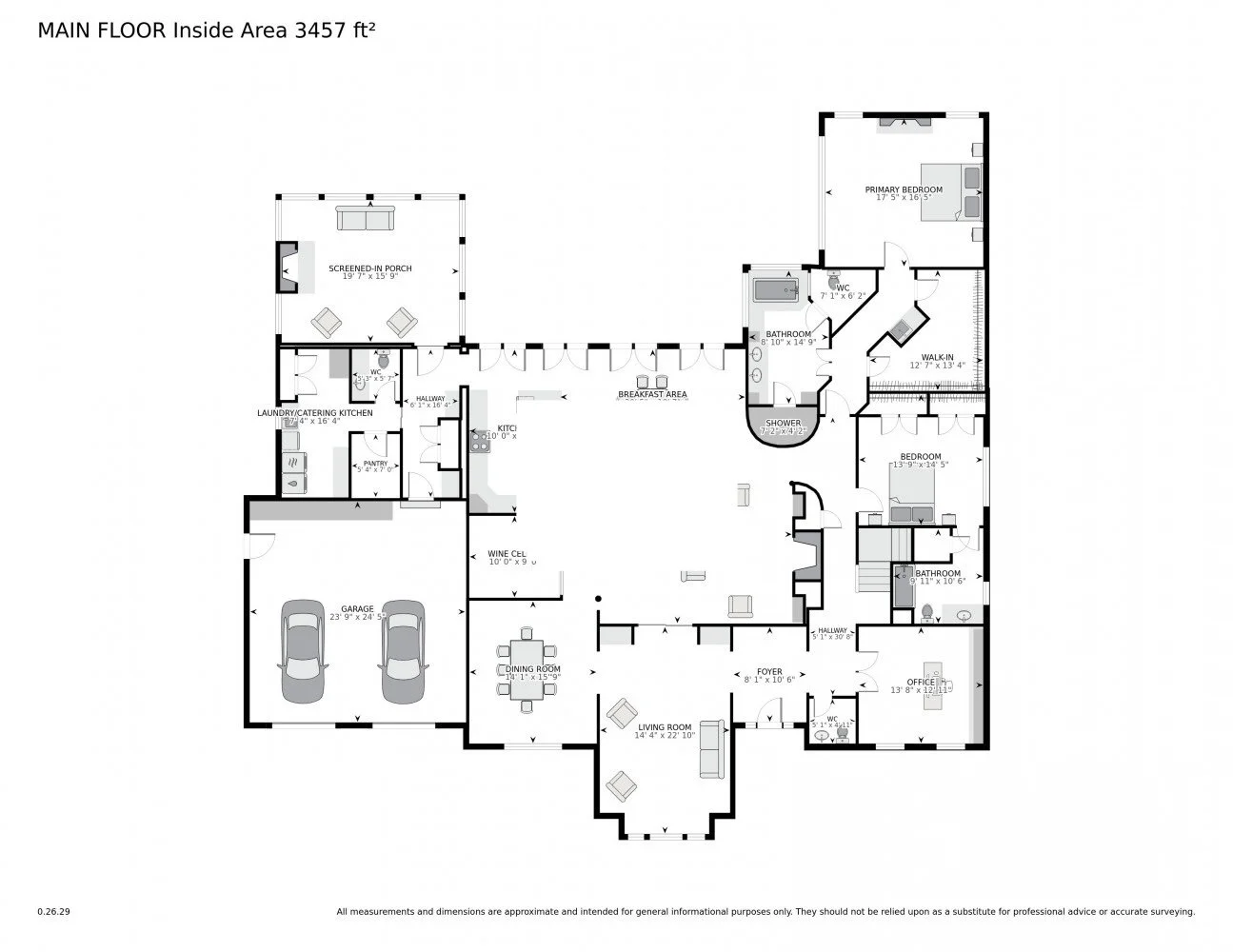 Floor Plan - Main Level - 2555 Arden Road.jpg