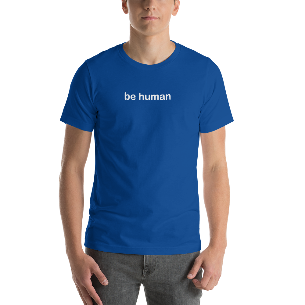 be human shirt white graphic
