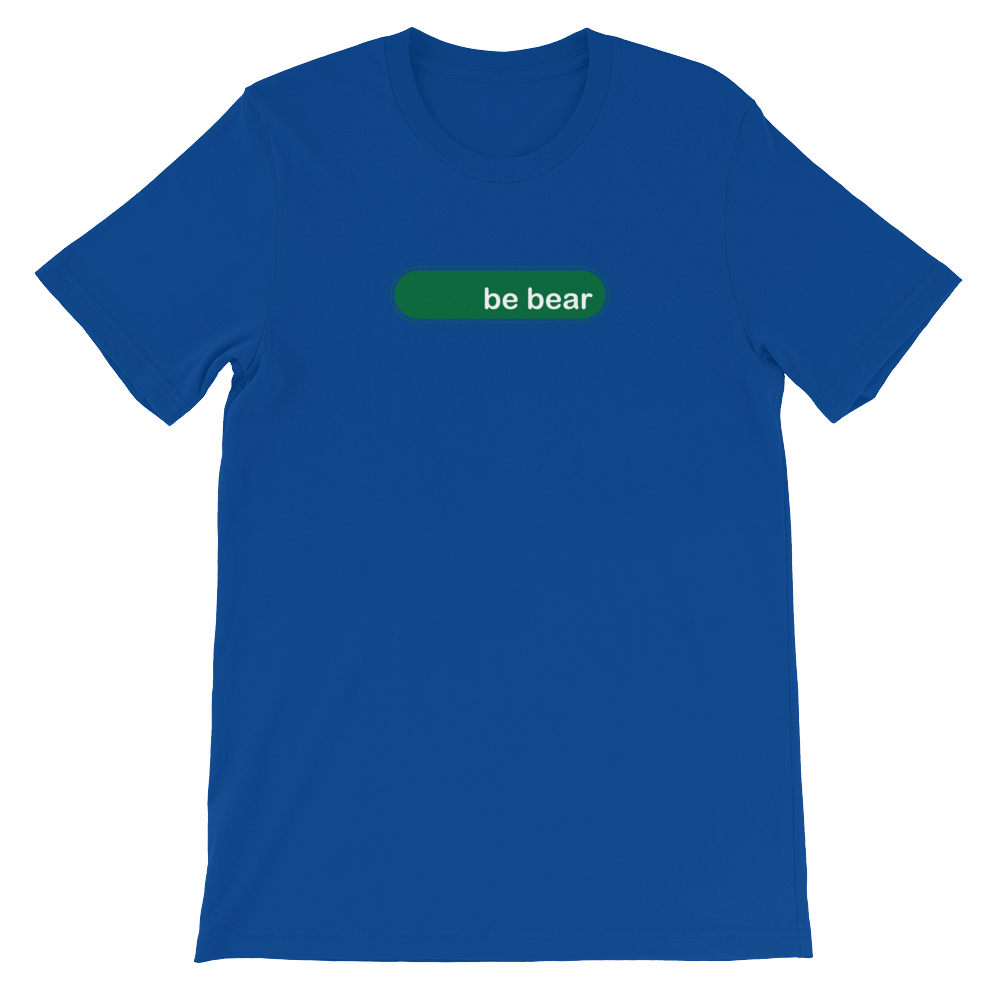 be bear green and white graphic shirts