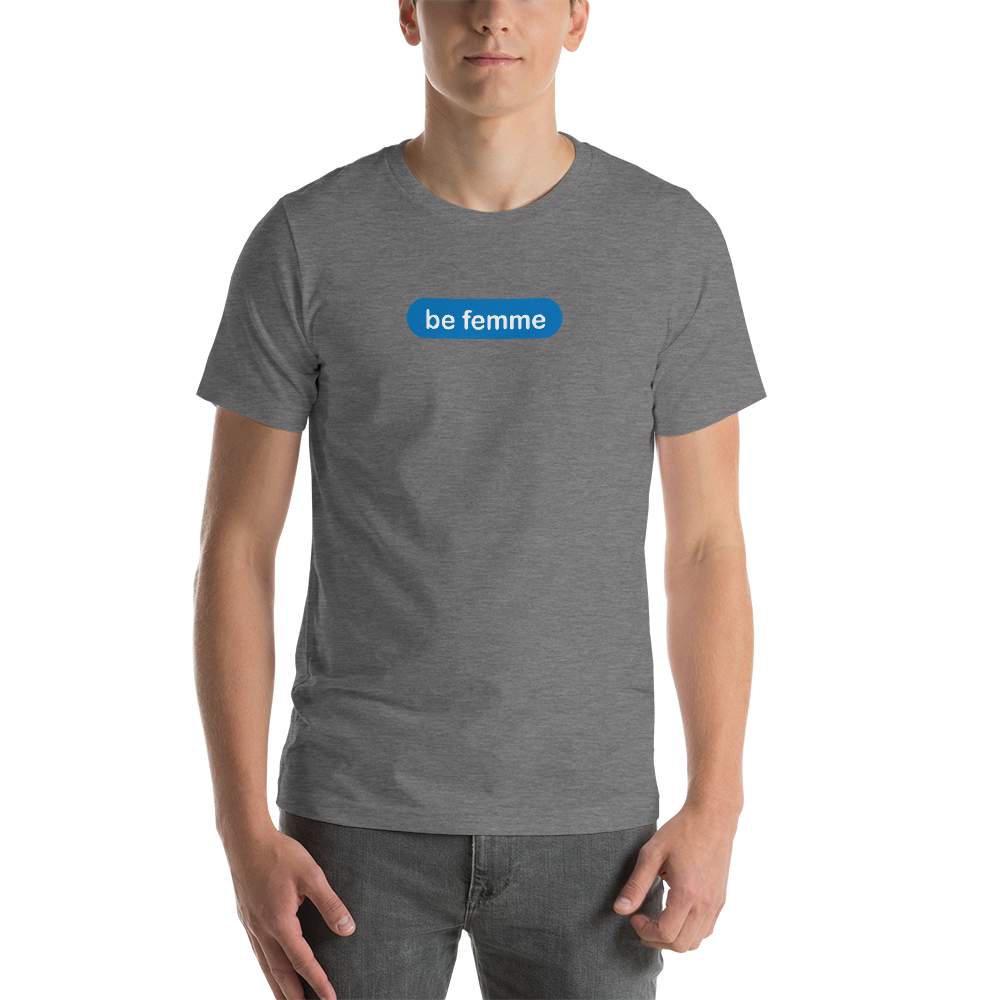 be femme light blue and white graphic shirts