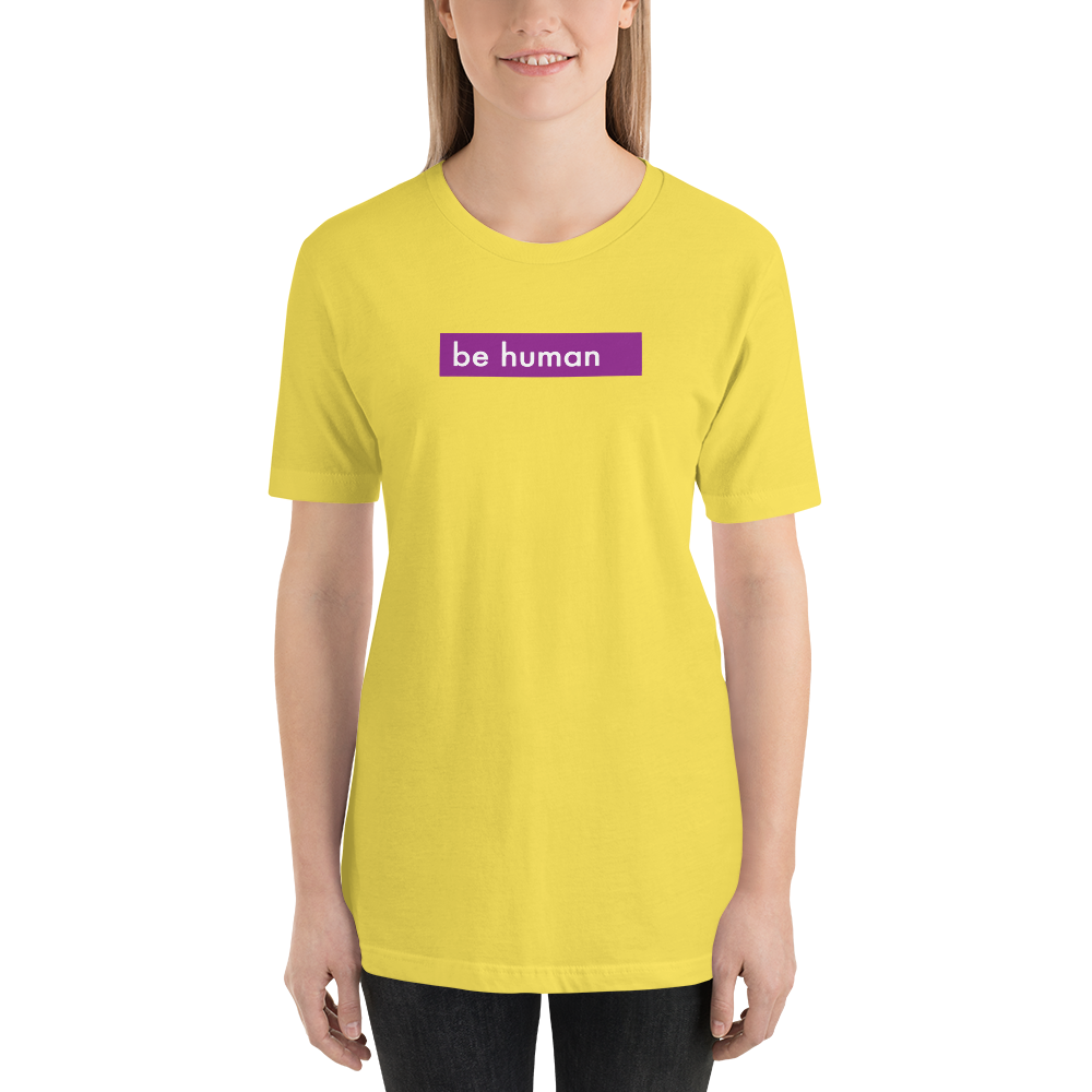 be human shirt white graphic