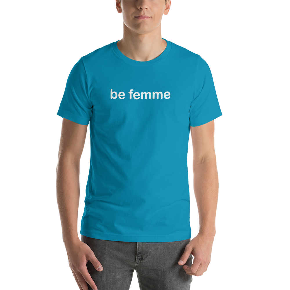 be femme white graphic shirts