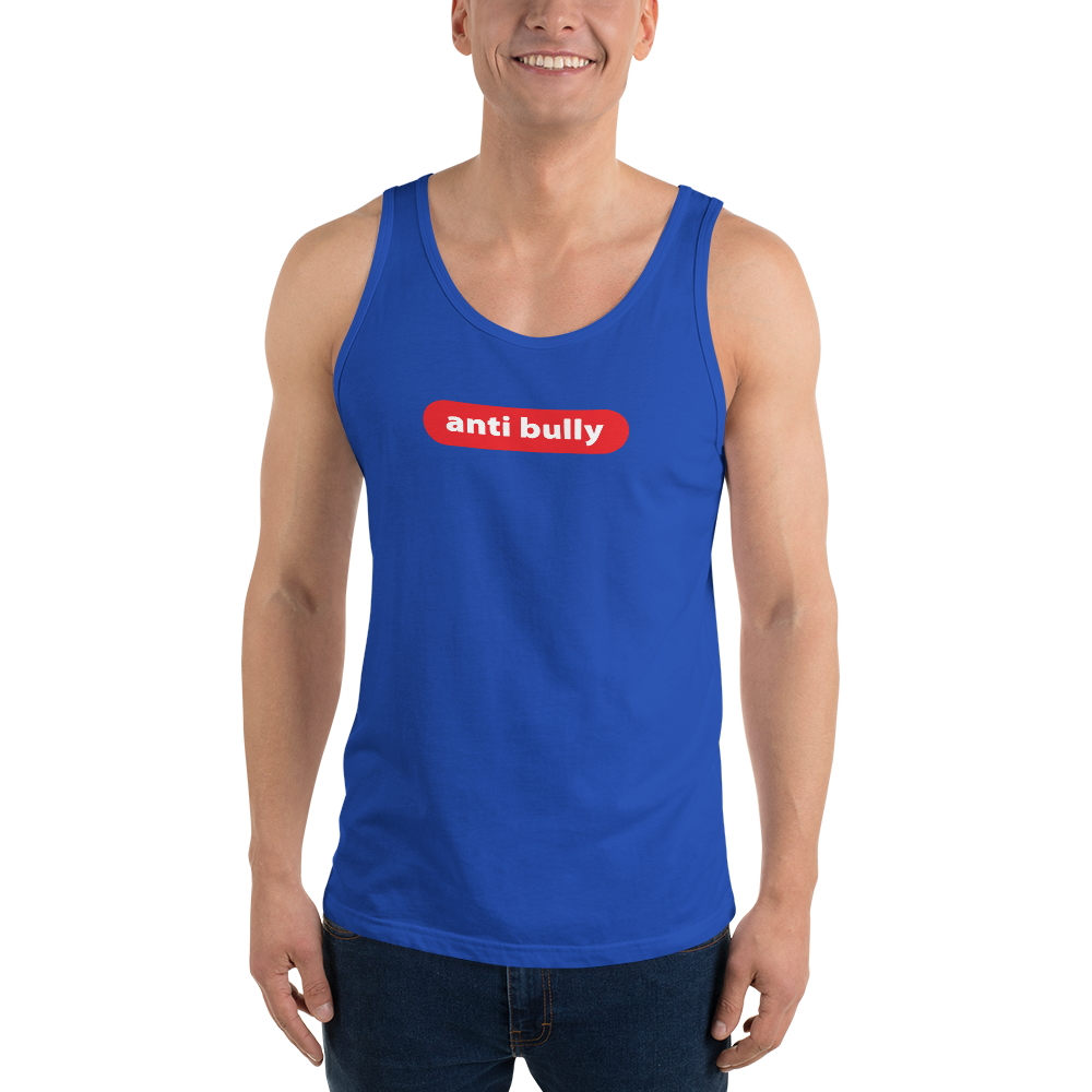 anti bully tanks red and white lettering 