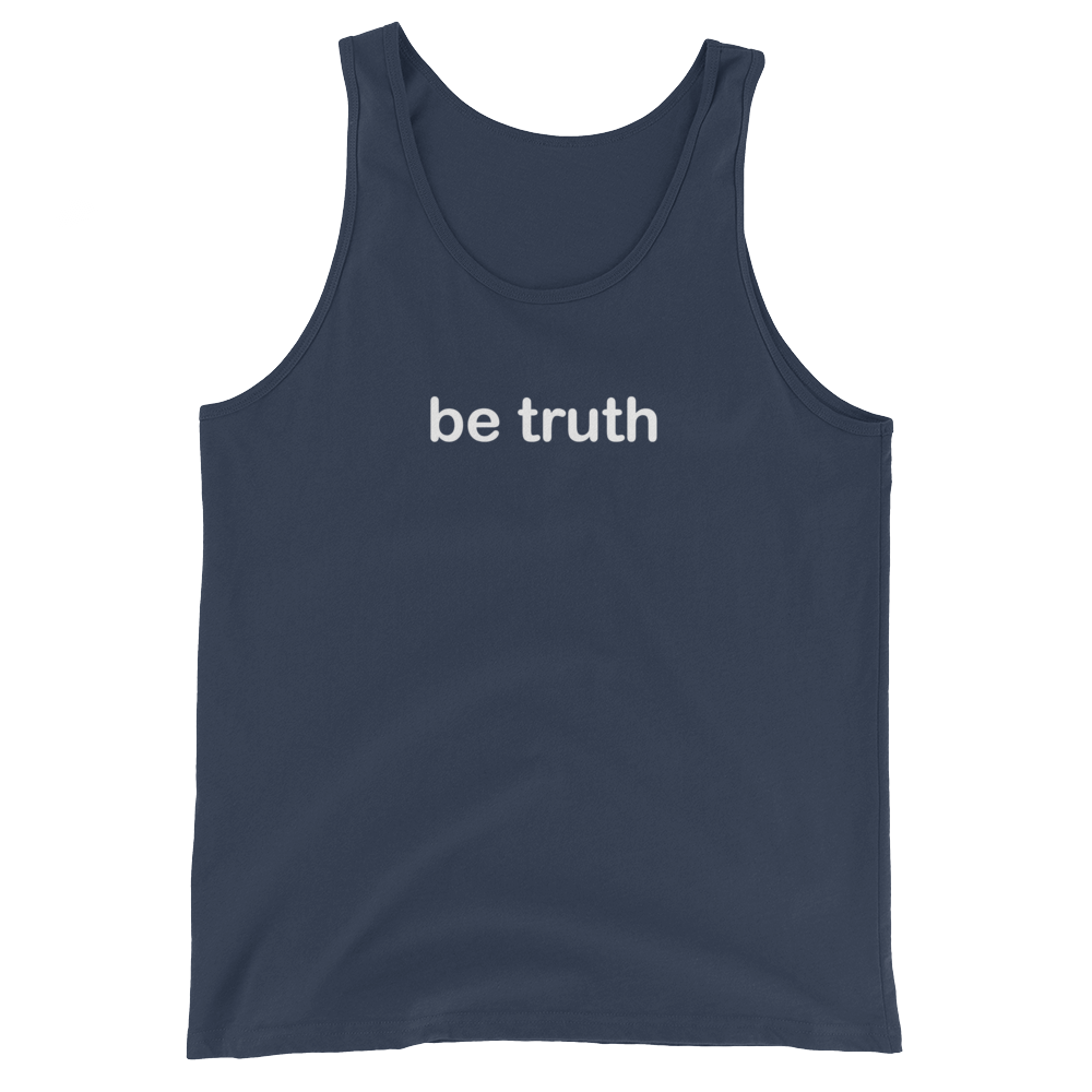 be truth white graphic tanks