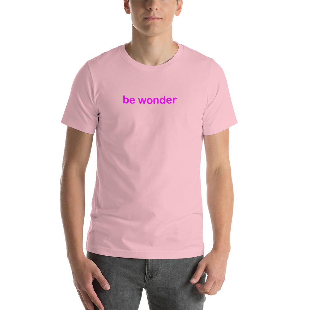 be wonder pink graphic shirts