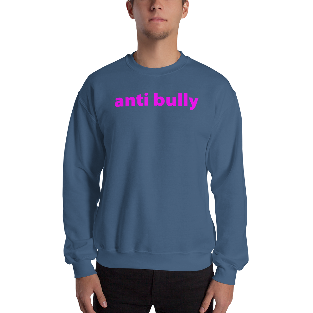 anti bully sweat shirt pink print